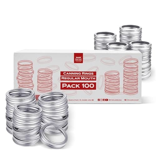 ForJars Canning Rings, Regular Mouth (100)