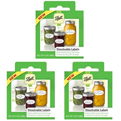 Ball Dissolvable Canning Labels, 60-Pack