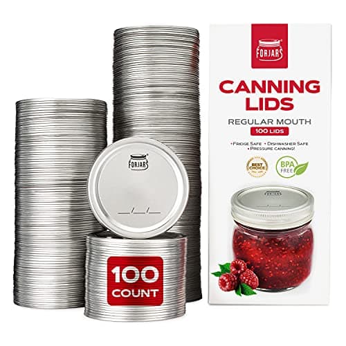 ForJars Canning Lids, Regular Mouth (100-pack)
