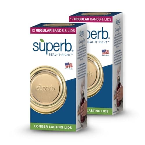 Superb Canning Lids with Bands, Regular Mouth