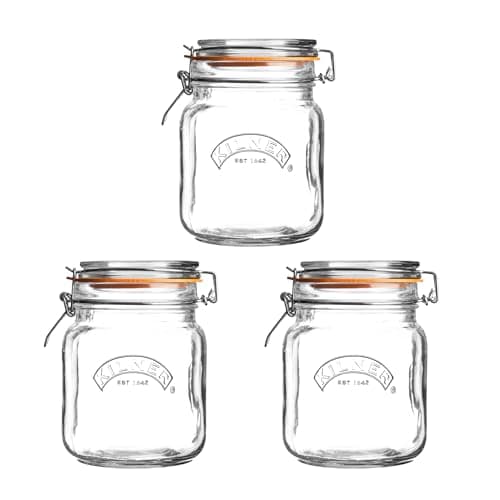 Kilner Clip Top Jars, 1 L (set of 3)