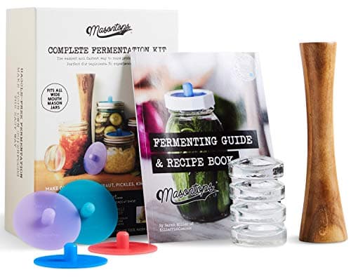 Masontops Complete Mason Jar Fermentation Kit, Wide Mouth